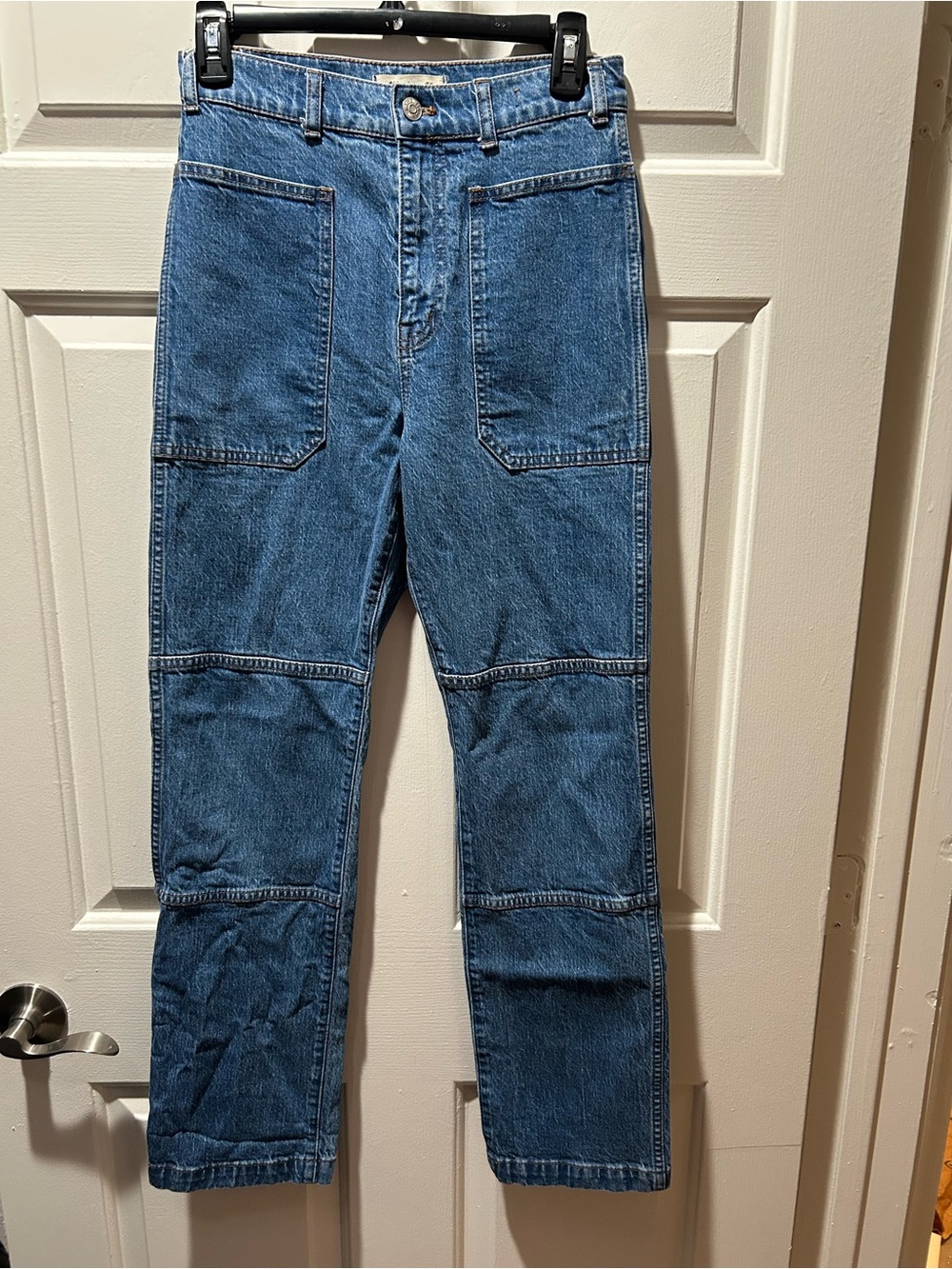 Madewell The 90s Straight Leg Utility Jeans in Fenwood Wash Waist 27